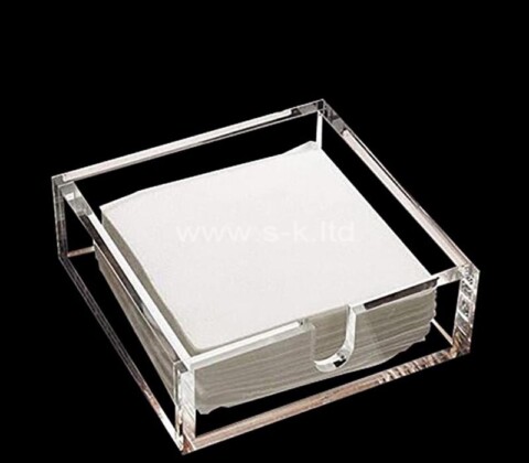 Custom clear acrylic napkin storage box for restaurant