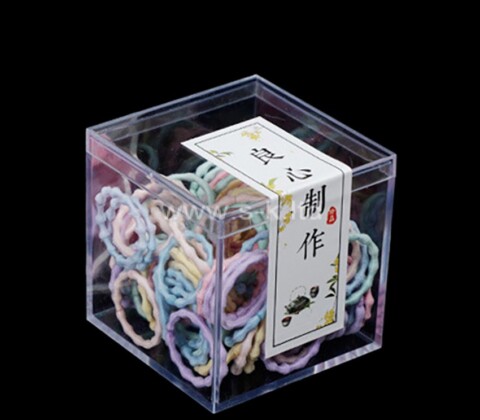 Custom acrylic elastic band box