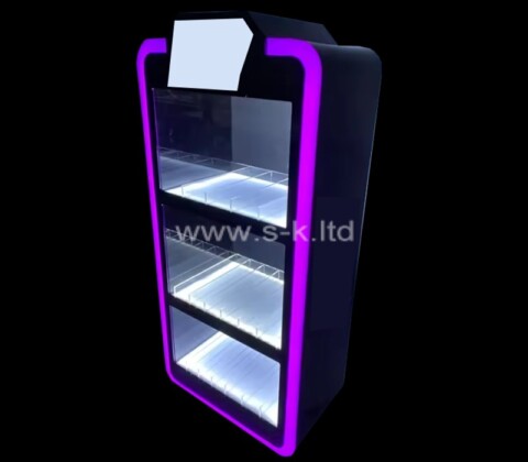 Custom acrylic 3 tiers illuminated display cabinet
