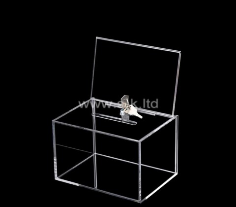Custom acrylic collection box with slot