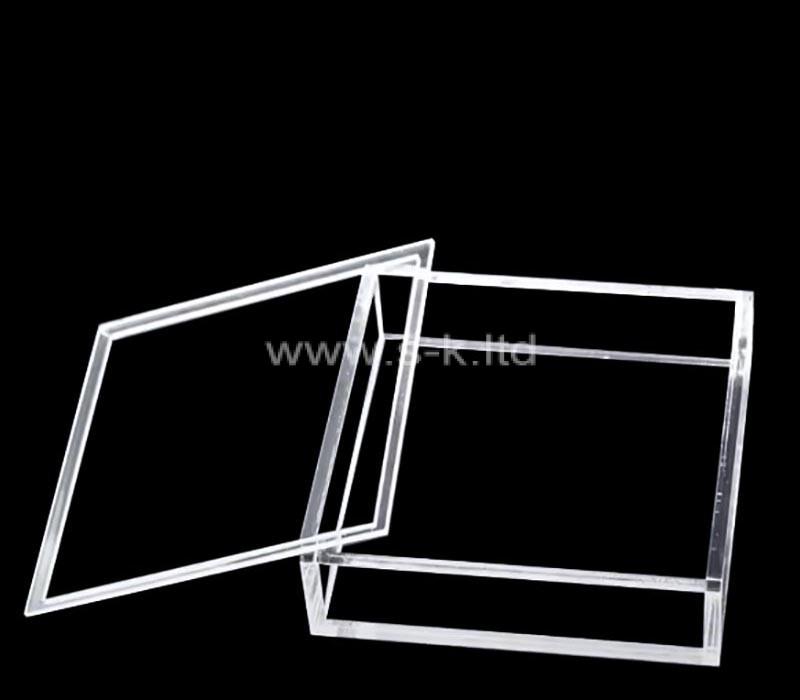 Boîte anti-poussière en acrylique pour pinceaux de maquillage de table