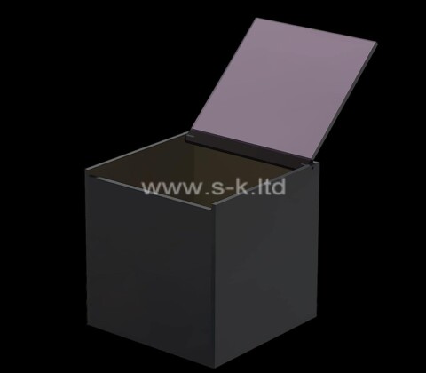 Custom acrylic coffee capsule storage box with lid