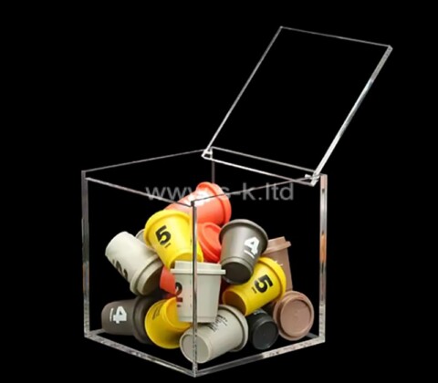 Custom acrylic coffee capsule storage box