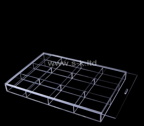 Caja acrílica personalizada de varios compartimentos con tapa