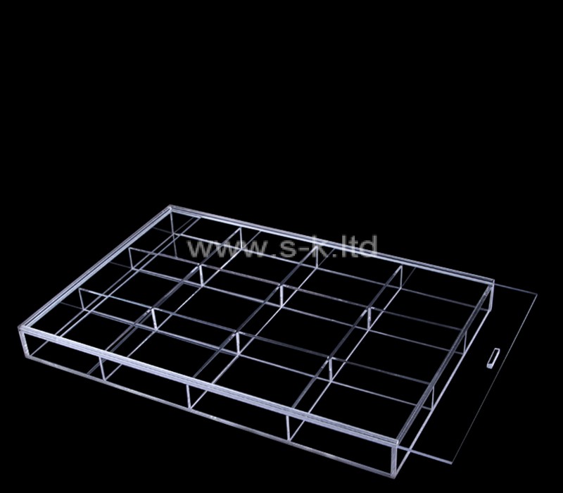 Scatola multiscomparto in acrilico personalizzata con coperchio