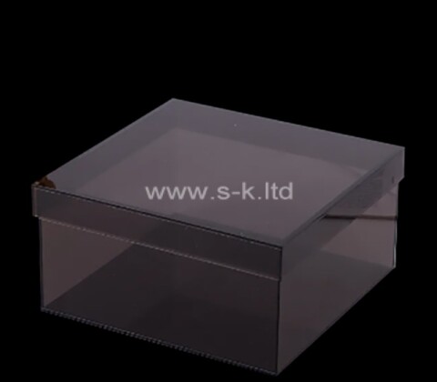 Custom perspex tea bag storage box with lid