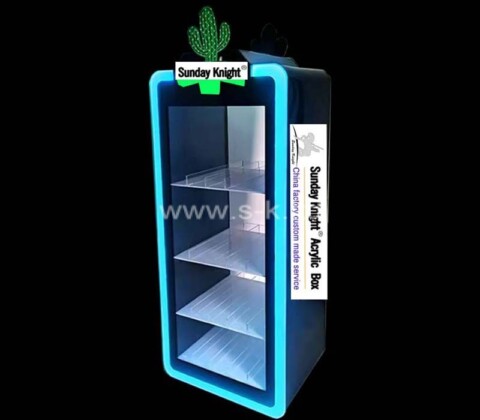 Custom acrylic retail LED display cabinet