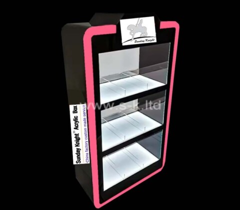 Vitrina luminosa acrílica a medida para comercio minorista