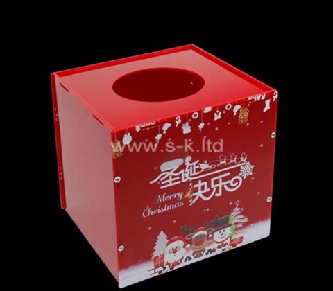 Caja acrílica personalizada para juegos de bolas de rifa