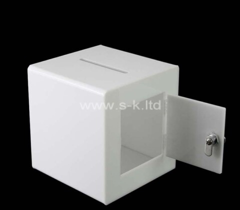 Custom acrylic suggestion collection box with lock