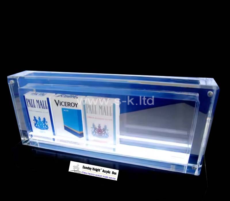 Kohandatud akrüülist sigarettide LED-vitriin