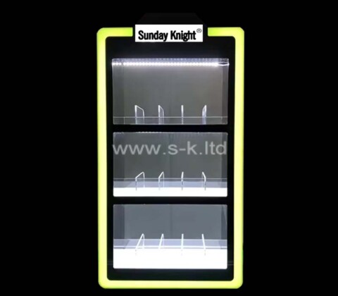 Custom acrylic retail shop LED display cabinet