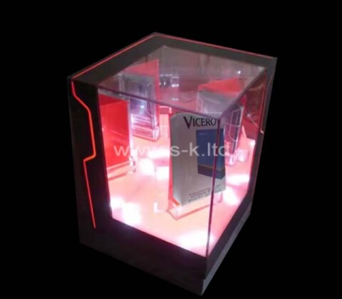 Custom acrylic retail shop LED showcase