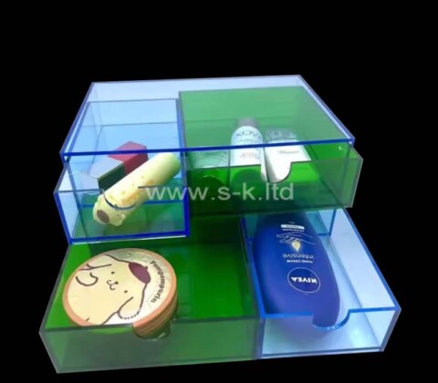 Custom acrylic skincare beauty drawers box