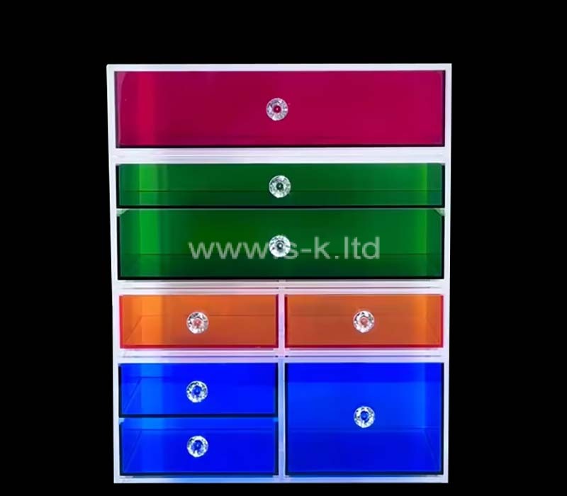 Custom acrylic skincare makeup drawers organizer