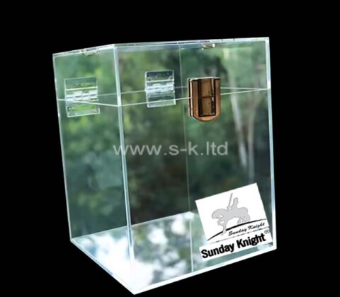 Custom wholesale acrylic skincare storage box with lid