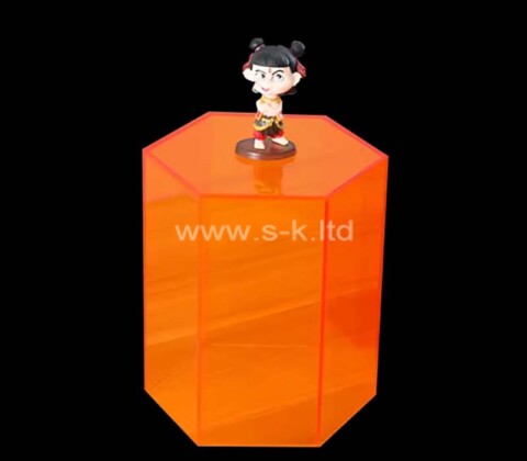 Custom acrylic hexagon storage box
