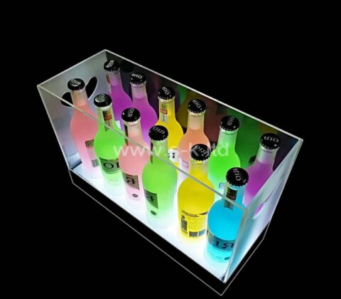 Custom wholesale acrylic luminous cocktail ice bucket