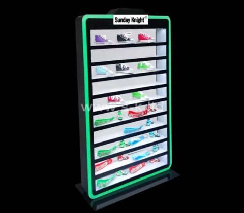 Custom wholesale acrylic 10 tiers luminous display cabinet