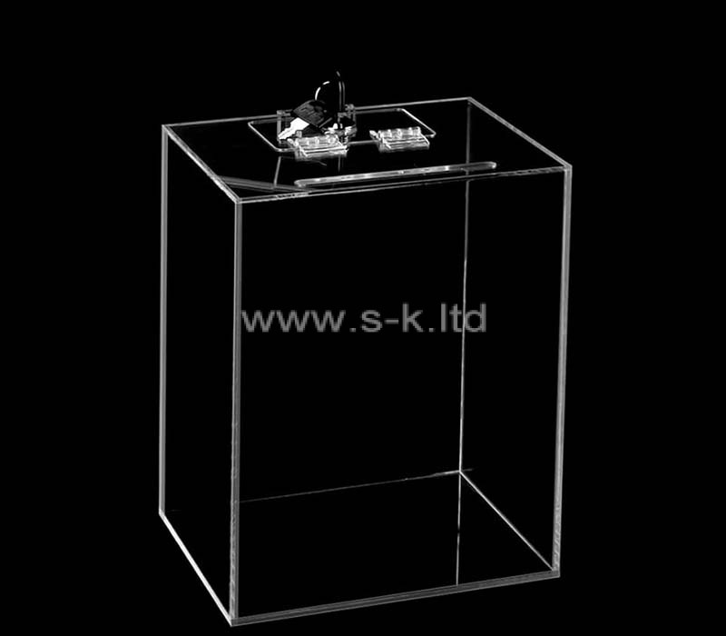 Custom wholesale acrylic ticket collection box
