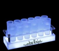 Porte-verre à shot KTV en acrylique personnalisé en gros Support LED