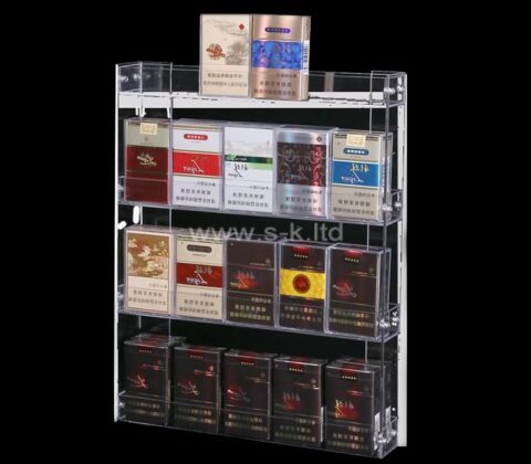 Großhandel benutzerdefinierte Acryl Wand Zigarette Display Schrank