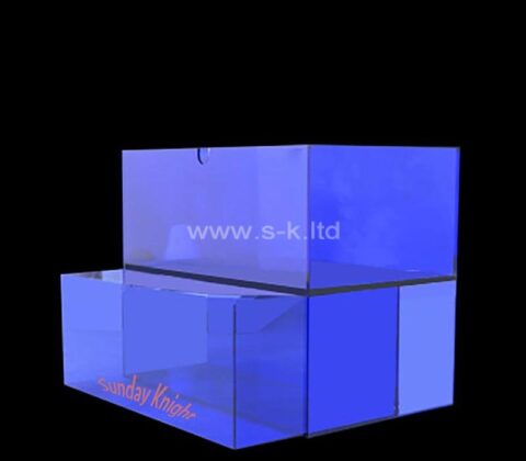 Scatola di immagazzinaggio del cassetto di 2 livelli del plexiglass su ordinazione all'ingrosso