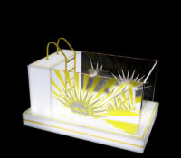 Wholesale custom acrylic bar beer LED display box