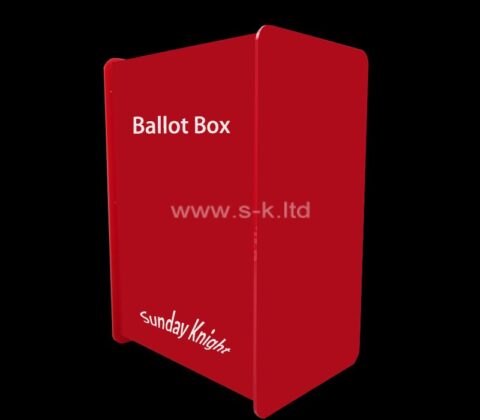 Boîte à idées pour bulletins de vote en acrylique
