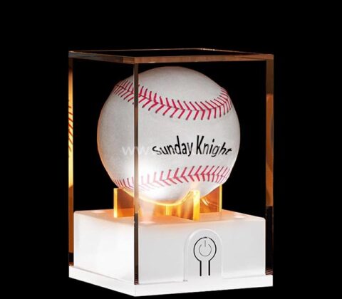Großhandel benutzerdefinierte Acryl Baseball LED Vitrine