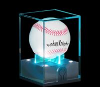 Großhandel benutzerdefinierte Acryl Baseball LED-Anzeige Fall