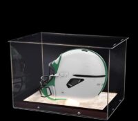Custom acrylic helmet lighted display box