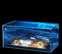 Custom acrylic model car lighted showcase