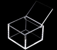 Custom acrylic hinged lid box