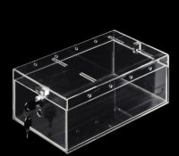 Individuelle Acryl-Blumen-Geschenkbox mit Schloss und Deckel