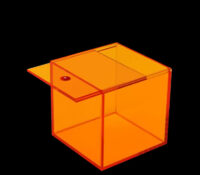 Wholesale custom acrylic square sliding lid box