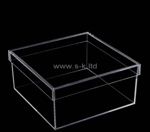 Custom acrylic storage box with lid for organize