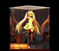Custom acrylic lighted display case for collectibles