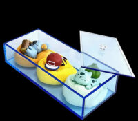 Caja multifunción acrílica personalizada con tapa