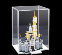 Caja acrílica a prueba de polvo para exposición de maquetas de castillos