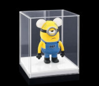 Boîte de présentation de jouets robotisés en acrylique anti-poussière sur mesure