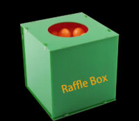 Custom acrylic event raffles box