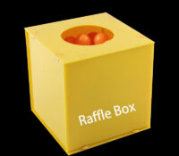 Custom acrylic company events raffles box