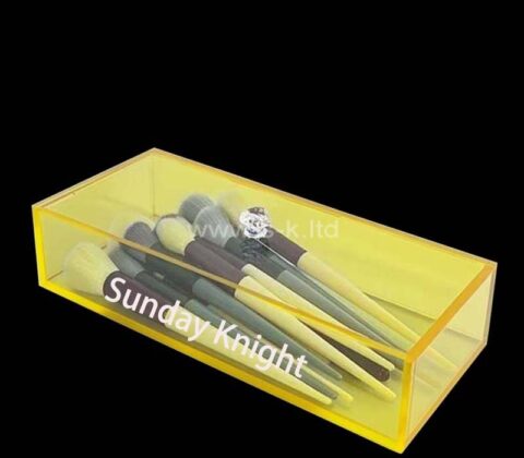 Vitrine de brosses de maquillage en acrylique sur mesure pour le commerce de détail