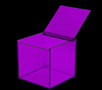 Custom acrylic coffee pod holder box with lid