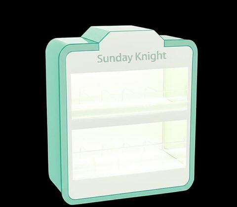 Custom acrylic trade shows LED display cabinet