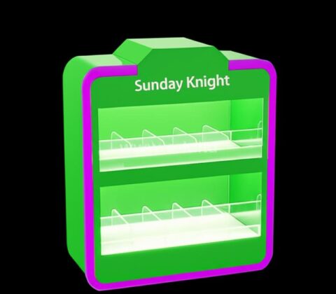 Custom acrylic marketing events LED display cabinet
