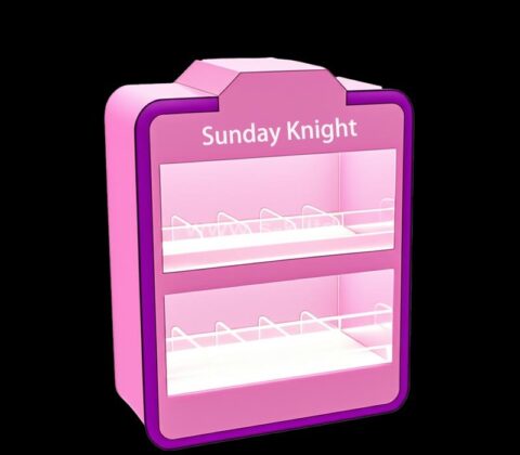 Custom acrylic trade fairs LED display cabinet