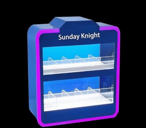 Custom acrylic brand launches LED display cabinet