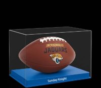 Présentoir de football acrylique personnalisé avec base